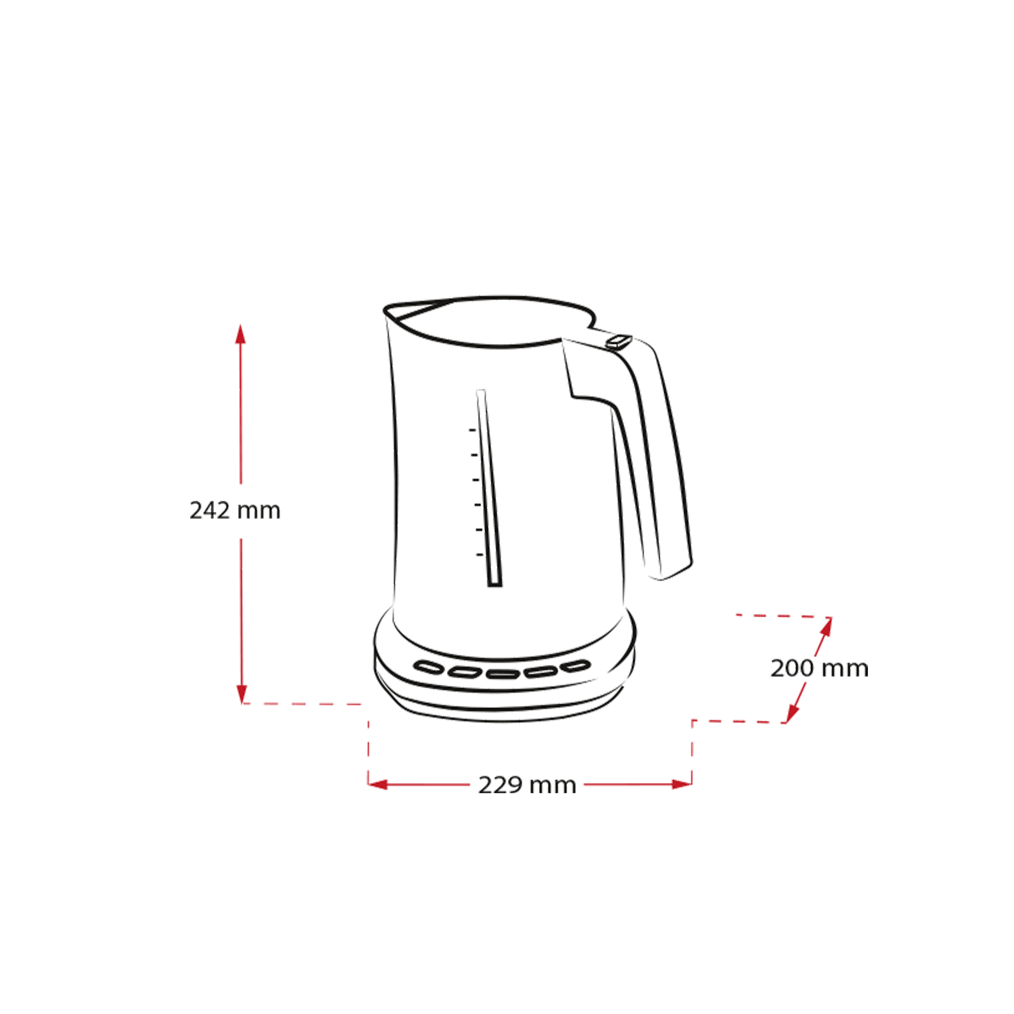 Bouilloire Aqua Deluxe 1,7L Melitta