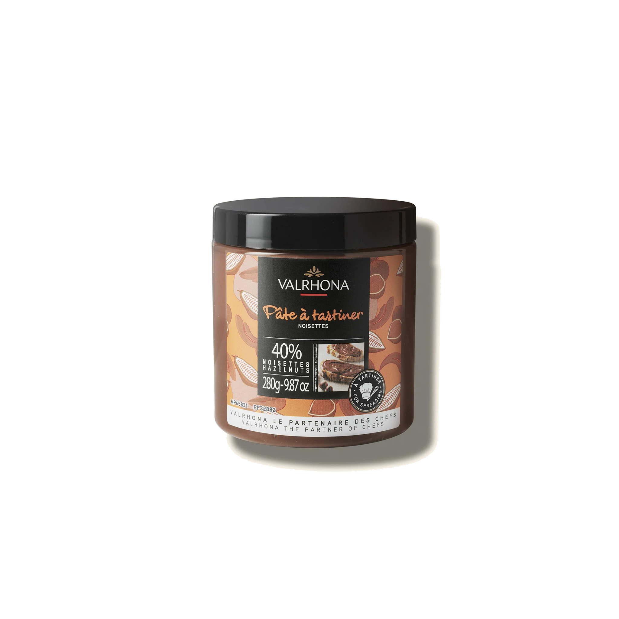 Pâte à tartiner noisette 40% Valrhona