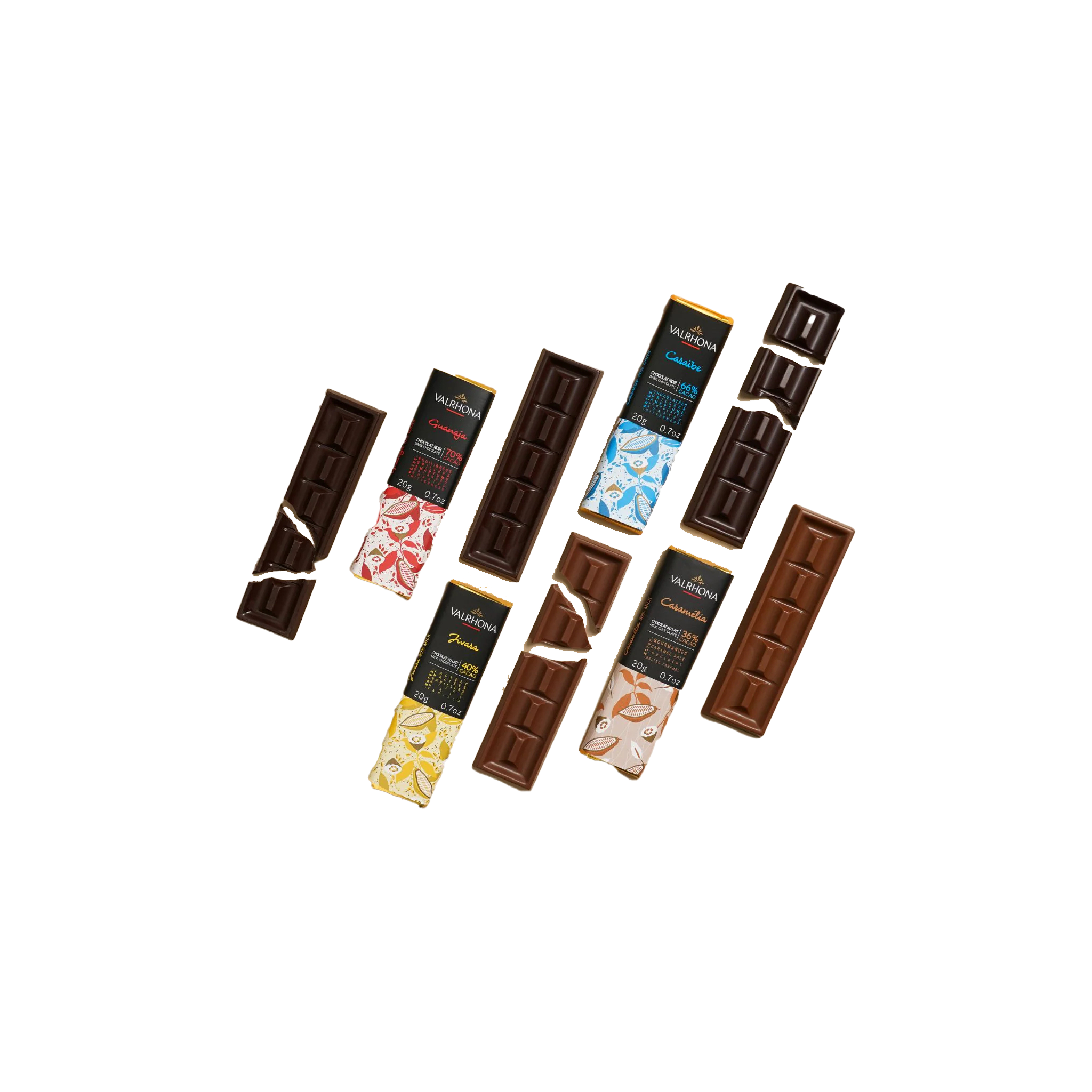 Coffret 8 mini tablettes Valrhona