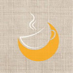 logo café arabica décaféiné sur toile de jute