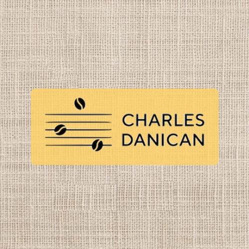 logo jaune Charles Danican sur toile de jute