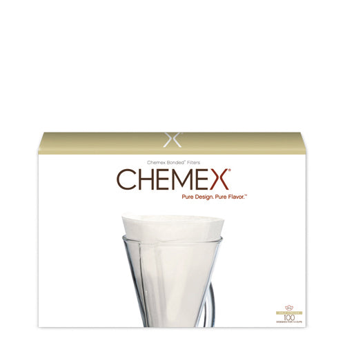 boîte de filtres papier blanc pour Chemex 3 tasses