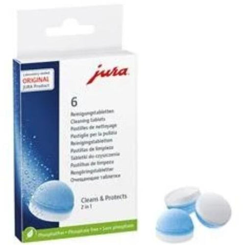 Pastilles de nettoyage 2 phases Jura (boîte de 6 pastilles)